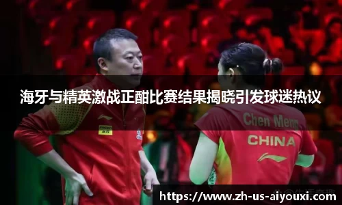 海牙与精英激战正酣比赛结果揭晓引发球迷热议